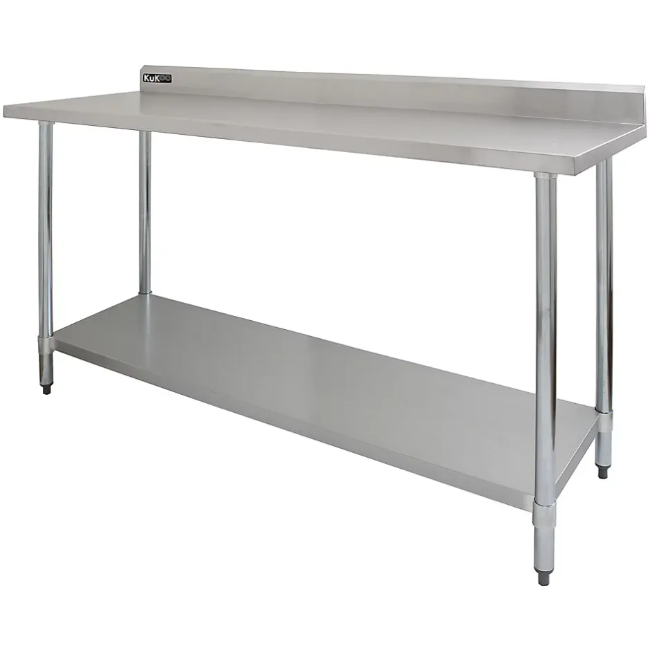 MonsterShop KuKoo Table de Travail en Inox - 180 x 60 x 90 cm* Plan De Travail Buanderie