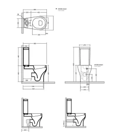 Kiamami Valentina La Cuvette Des Toilettes Avec Réservoir De Chasse D'eau Monobloc Et Installation De La Chasse D'eau.* Wc À Poser