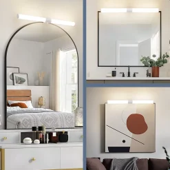 Nettlife Lampe de miroir de salle de bain LED 40 cm 6 W IP44 4 000 K* Miroir Lumineux