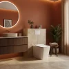 Laneri WC au Sol Edge Rim - Cuvette Rimless sans bride Blanc Brillant FIL Mural design carré - Abattant Soft-Close* Wc À Poser