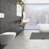 Laneri WC Suspendu Série Flipper - Cuvette Rimless sans bride Blanc Brillant - Taille 53,5 cm - Abattant Soft-Close* Wc À Poser
