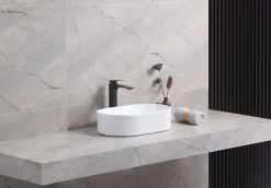 Poalgi Lavabo à poser CORINTO OVALO céramique 49,5x13x31 cm blanc* Vasque À Poser