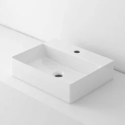 Poalgi Lavabo à poser K45 céramique 45,5x12,5x35,5 cm blanc* Vasque À Poser