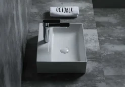 Poalgi Lavabo à poser K45 céramique 45,5x12,5x35,5 cm blanc* Vasque À Poser