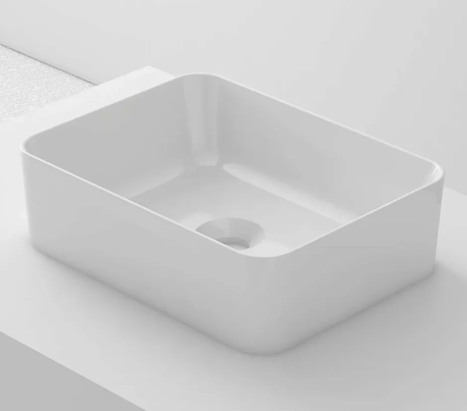 Poalgi Lavabo à poser RT4030 céramique 40,5x13x30 cm blanc* Vasque À Poser