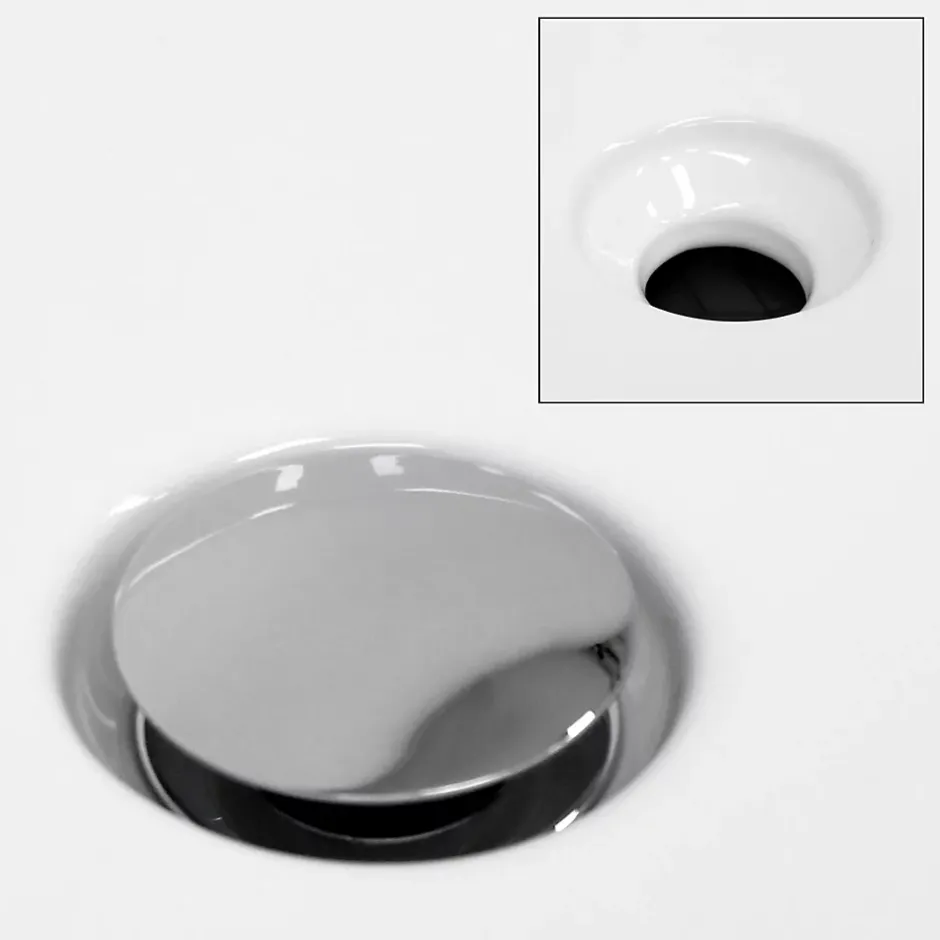 ECD Germany Lavabo +a poser ceramique vasque lave-mains salle de bain ovale blanc 605x380 mm* Vasque À Poser
