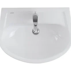 Sanindusa Lavabo 60cm mural céramique traditionnelle Cetus blanc