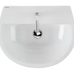Sanindusa Lavabo 50cm mural céramique traditionnelle Easy blanc