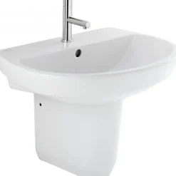 Sanindusa Lavabo 50cm mural céramique traditionnelle Easy blanc