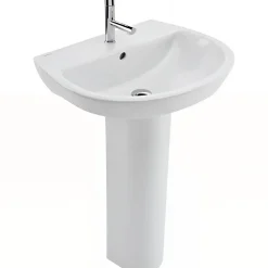 Sanindusa Lavabo 50cm mural céramique traditionnelle Easy blanc