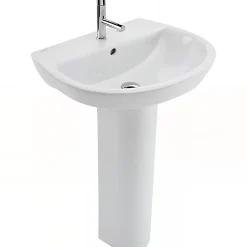 Sanindusa Lavabo 55cm mural céramique traditionnelle Aveiro Easy blanc