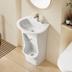 Dileci Lavabo d'ablutions Méca - Bassin Lavage des pieds Wudu Blanc -