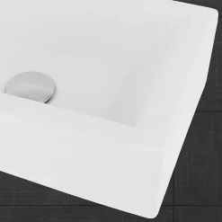 Ml-Design Lavabo de salle de bain vasque à poser toilette blanc en céramique 510 x 250 mm* Vasque À Poser