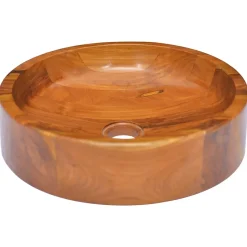 Helloshop26 Lavabo de salle d'eau vasque à bois* Lavabo