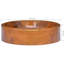 Helloshop26 Lavabo de salle d'eau vasque à bois* Lavabo