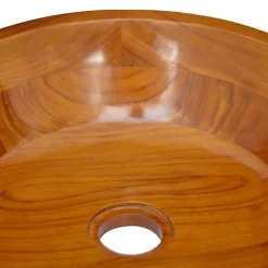 Helloshop26 Lavabo de salle d'eau vasque à bois