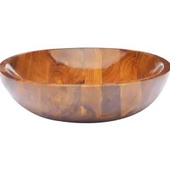 Helloshop26 Lavabo de salle d'eau vasque à bois* Lavabo