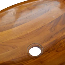 Helloshop26 Lavabo de salle d'eau vasque à bois* Lavabo