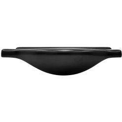 Luxebath Lavabo en ceramique noir mat vasque encastre pour salle de bain 870x505x225 mm