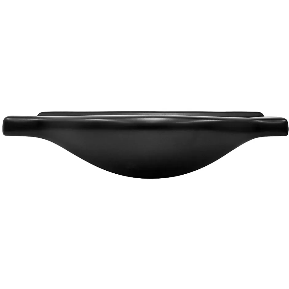 Luxebath Lavabo en ceramique noir mat vasque encastre pour salle de bain 870x505x225 mm