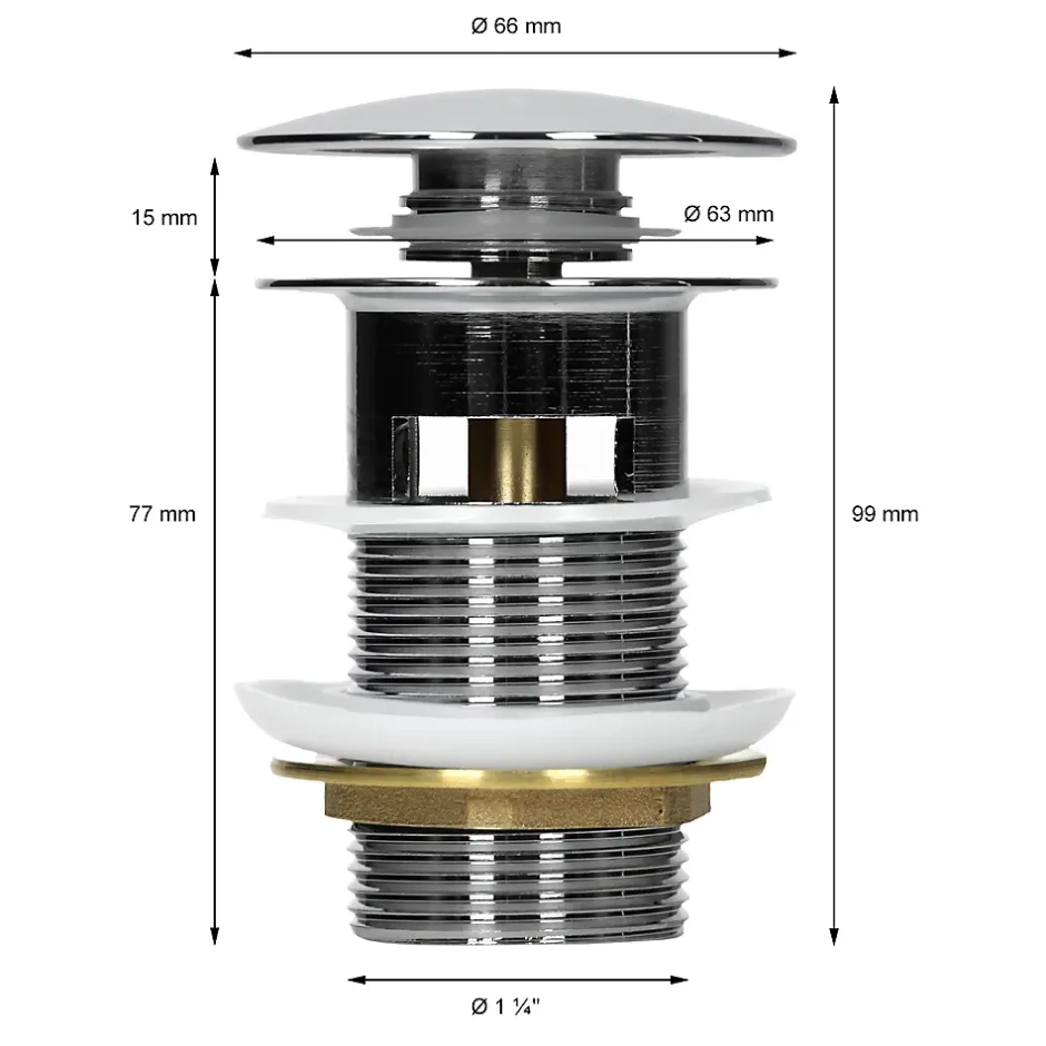ECD Germany Lavabo en céramique blanc avec garniture de vidage lave-mains moderne 605x165 mm
