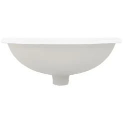 Ml-Design Lavabo en céramique blanc avec garniture de vidage et trop-plein