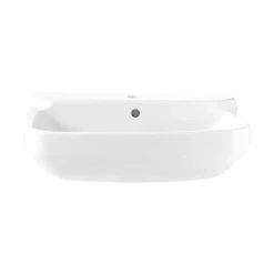 GoodHome Lavabo en céramique, blanc, l.55 cm Teesta* Lavabo