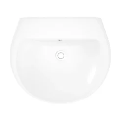 GoodHome Lavabo en céramique blanc brillant l.55,5 x H.19,1 x P.47,2 cm Tasi