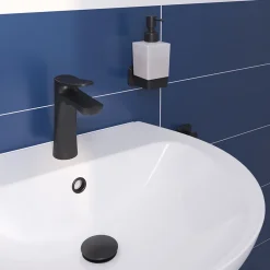 GoodHome Lavabo en céramique blanc brillant l.55,5 x H.19,1 x P.47,2 cm Tasi