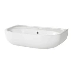 GoodHome Lavabo en céramique blanche l.57 cm Cavally* Lavabo