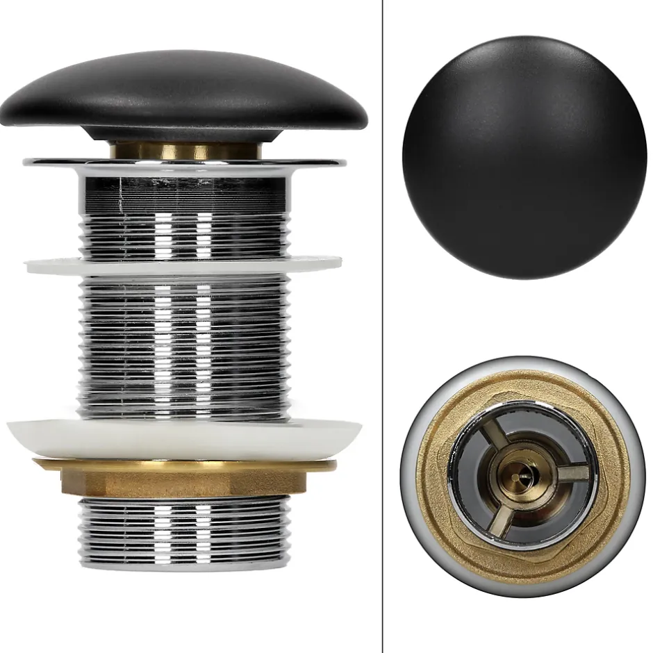 Ml-Design Lavabo en céramique noir avec garniture de vidage lave-mains moderne 350x120 mm* Lavabo