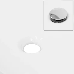 Ml-Design Lavabo en céramique pour salle de bain lavabo en forme de diamant 42x13,5 cm