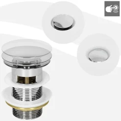 Luxebath Lavabo encastré céramique blanc brillant ovale avec bonde vidange 57x48,5x19,5cm* Vasque À Encastrer