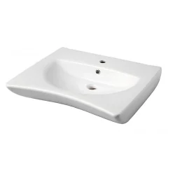 Planète Bain Lavabo ergonomique PMR 66 cm Blanc simple