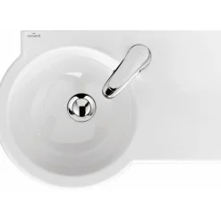 Planète Bain Lavabo gain de place 49.5 cm avec vasque décentrée à gauche - Nano* Lavabo