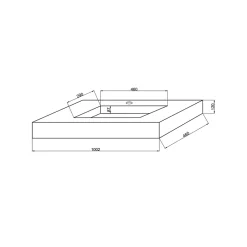 Kiamami Valentina Lavabo Hpl 100 Cm Avec Installation Suspendue En Chêne Glace Effet Bois