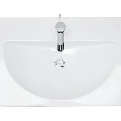 Sanindusa Lavabo mural céramique traditionnelle UrbY 65x47 blanc (robinet et vidage non inclus)