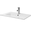Ml-Design Lavabo éncastre en ceramique blanc vasque lave-main rectangulaire 610x165x460 mm