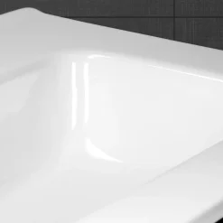 Ml-Design Lavabo éncastre en ceramique blanc vasque lave-main rectangulaire 610x165x460 mm