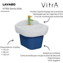 Vitra Lavabo pour enfant Sento Kids 45 cm avec cache bonde* Lavabo