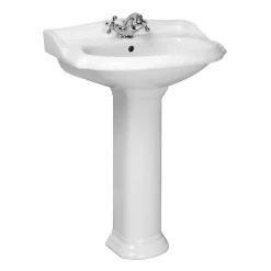 Kerra Lavabo retro sur colonne ABERY 58 cm en ceramique