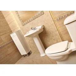 Kerra Lavabo retro sur colonne ABERY 58 cm en ceramique