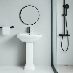 Rogier & Mothes Lavabo retro sur colonne MADRY 60 cm en ceramique