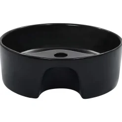 Home Maison Lavabo rond avec trop-plein (36x13 cm - Noir)