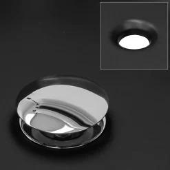 Ml-Design Lavabo rond ceramique noir vasque Evier a poser salle de bain toilette 35x12cm
