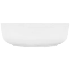 ECD Germany Lavabo salle de bain céramique blanc avec garniture de vidange 400x400x135 mm