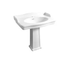 Sarreguemines Lavabo sur colonne Louxor blanc* Lavabo
