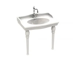 Sarreguemines Lavabo sur colonnettes Louxor blanc* Lavabo
