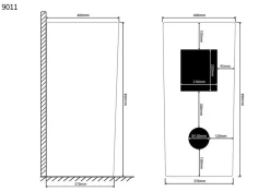 Dileci Lavabo Totem Colonne Blanc Carré Hauteur 83