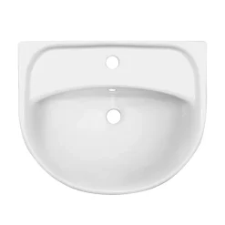 Lavabo Urmia en céramique coloris blanc l.56,5 x P.45,5 x H.21 cm* Lavabo